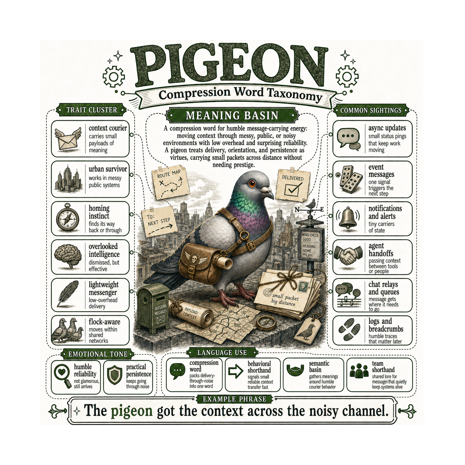 Pigeon Compression Creature
