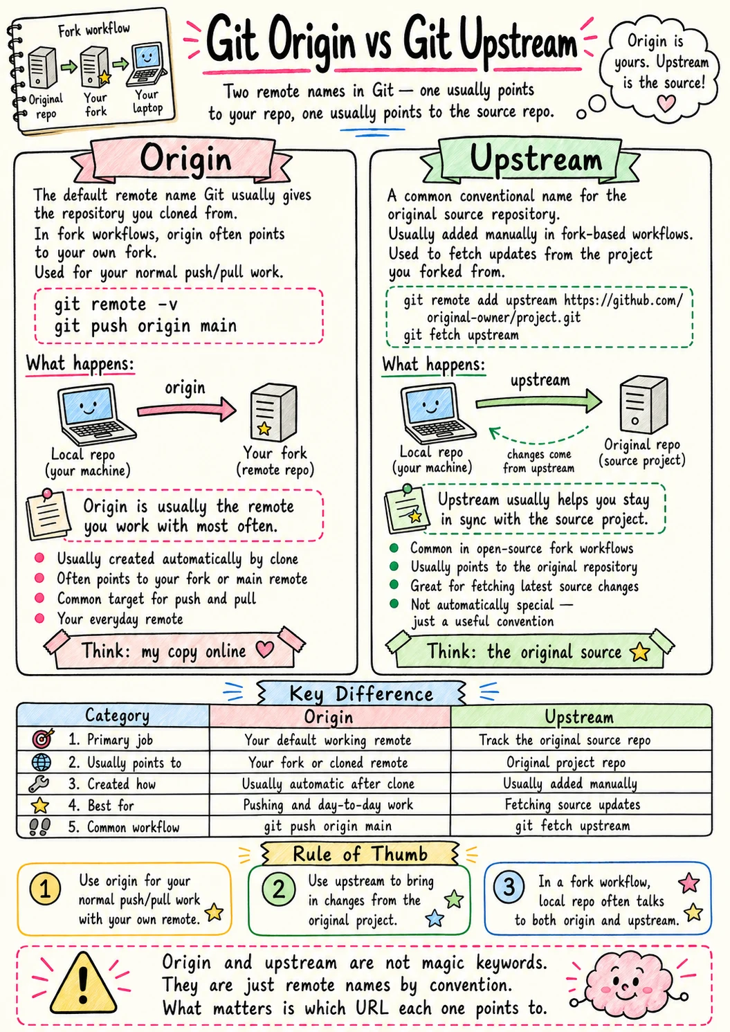 Origin vs Upstream